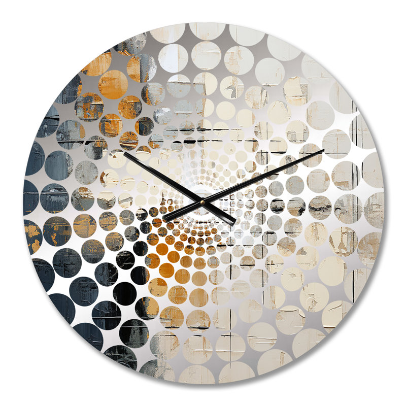 Simple Winter Landscape - Winter Landscape Wall Clock, Small
