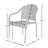 Patio Sense Rhodos Cafe Stacking Chairs ,Mocha, Wicker Construction ,Indoor & Outdoor - 4 pc