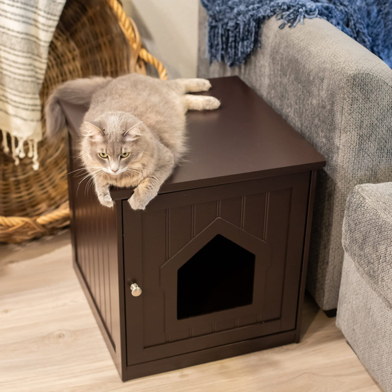 Maison de chat et table d'appoint Internet's Best, Expresso