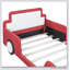Lit plateforme avec roulettes Race-1266082566