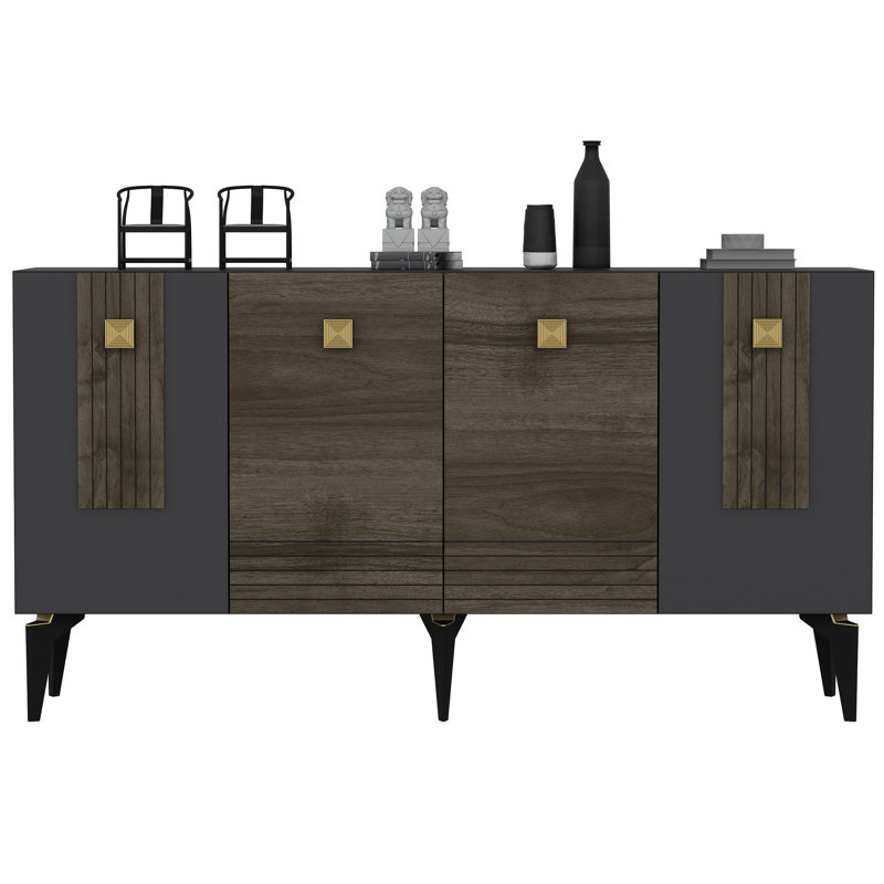 Maximillian 150cm Console Table, Brown/Grey