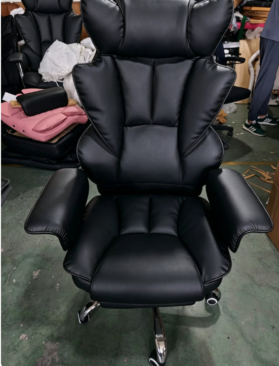 Marlow Home Co. Executive Chair, Faux Leather, Black