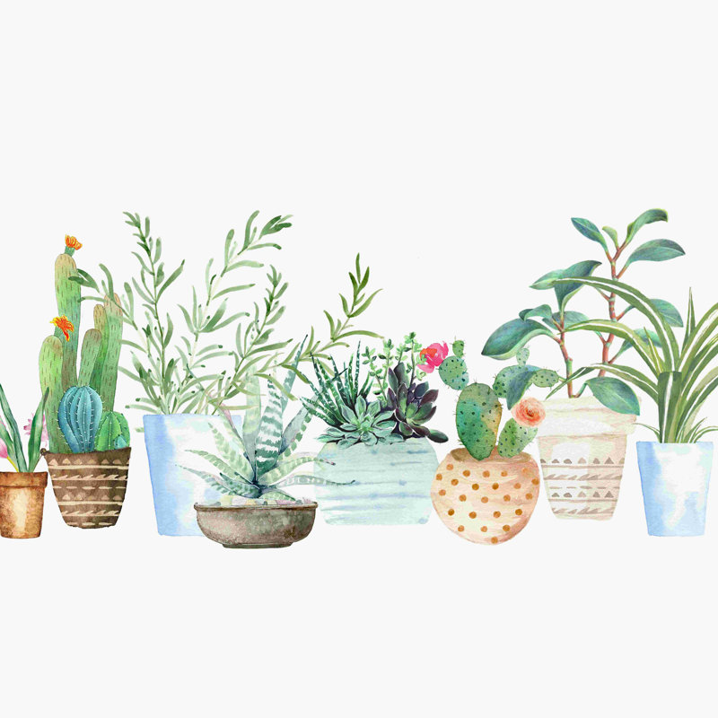Plantes I - impression sur toile tendue, L 12 po x H 12 po