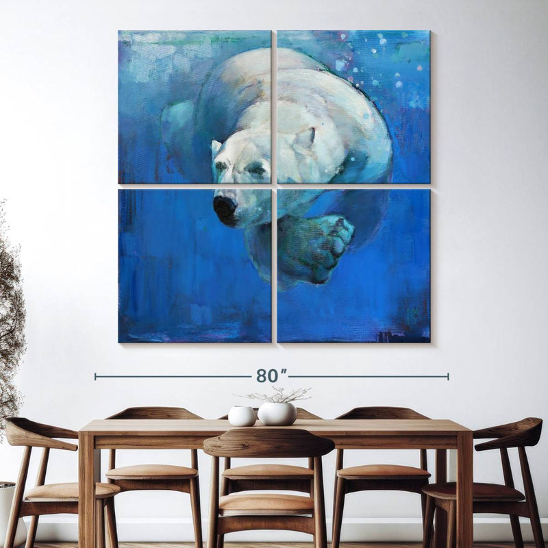 Brampt Deep Blue, 74" H x 74" W