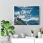 Good Courage Joshua 1:9 - Wrapped Canvas Print-1876171431