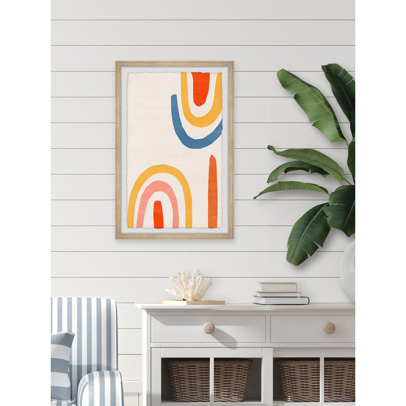 Curved Edge - Single Picture Frame Painting, 91cm H x 61cm W x 3.81cm D