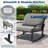 4 Piece Metal Mesh Patio Conversation Bistro Set With Coffee Table-1148927424