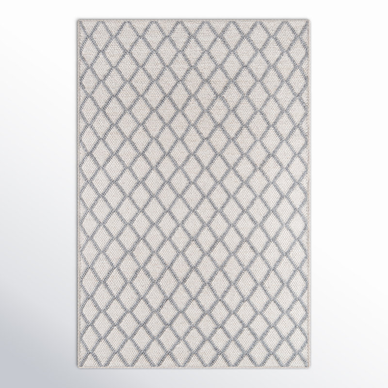 Charlla Wool Geometric Indoor Rug, Rectangle 6' x 9'