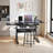 Adjustable Height Tempered Glass Steel Drafting Table