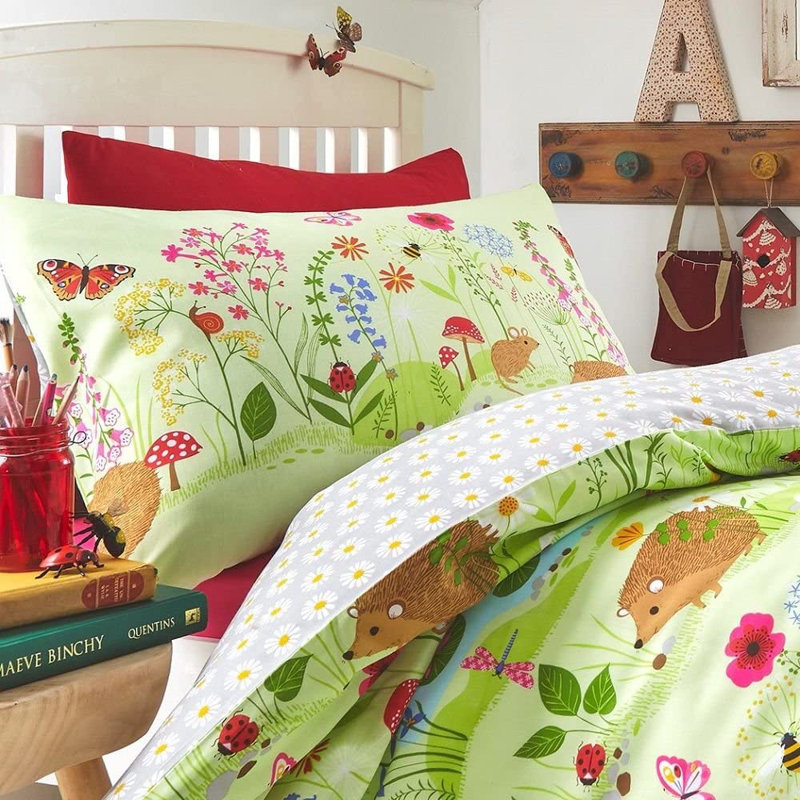 Holmsten Kids Countryside Duvet Cover Set, 200 x 200cm Duvet Cover + 2 Standard Pillowcases