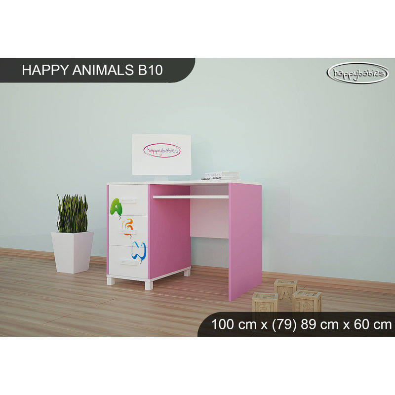 100cm Writing Desk, Pink