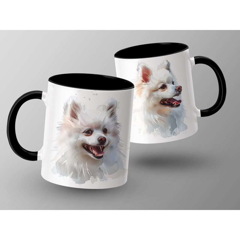 Ceramic Coffee Mug, Black, 3