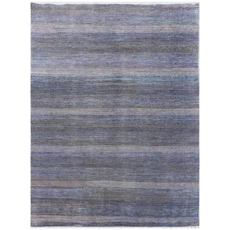 Striped Area Rug in Pink, Rectangle 8' x 10'