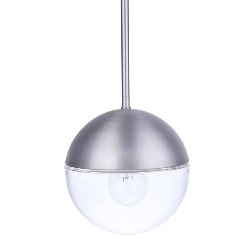 Azuzena Outdoor Pendant, Satin Aluminum