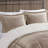 King To Comforter - , Taupe , 18" Square Sham Fill, 100% , Taupe+-117331807