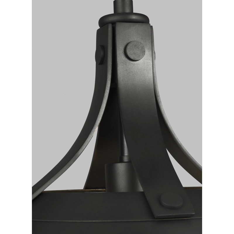 Logan 1 - Light Pendant, Aged Iron, 12.25" H x 11.875" W x 11.875" D