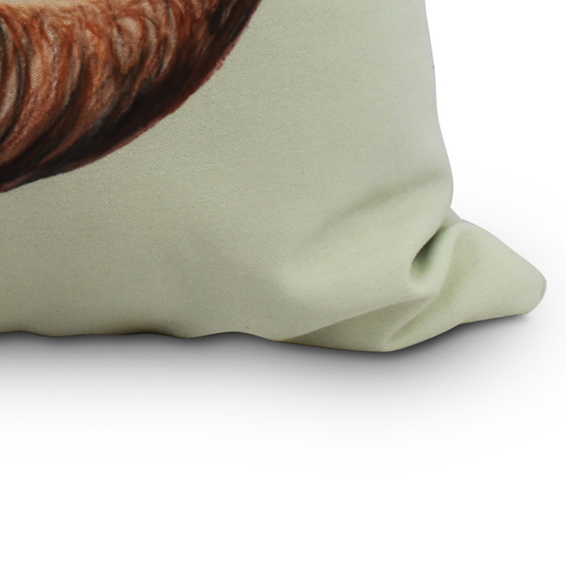 Harvest Reversible Throw Pillow, Light Green, 16" x 16"