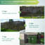 Clôture horizontale semi-intime en aluminium de 6,1 pi H pour clôture de jardin, de cour et de jardin-118683746