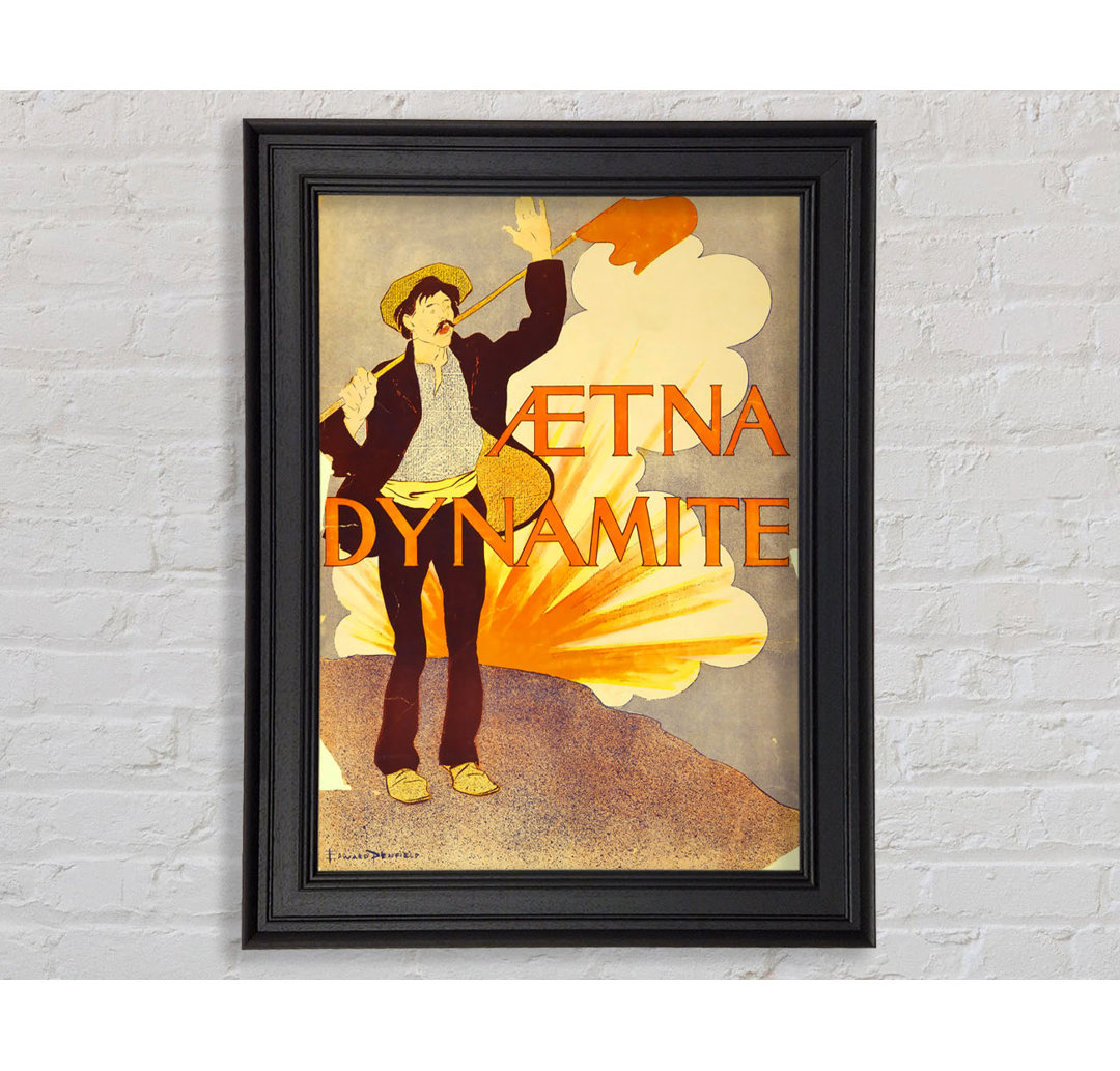 Aetna Dynamite Gerahmter Druck