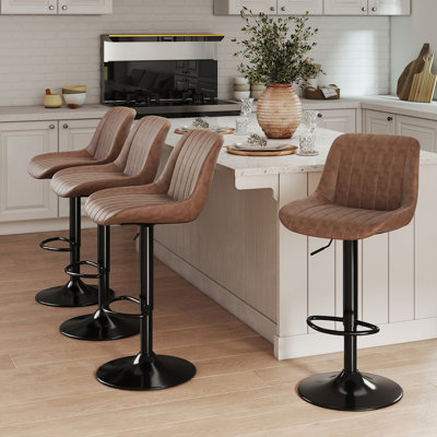 Tabouret de bar pivotant à hauteur réglable Moniq