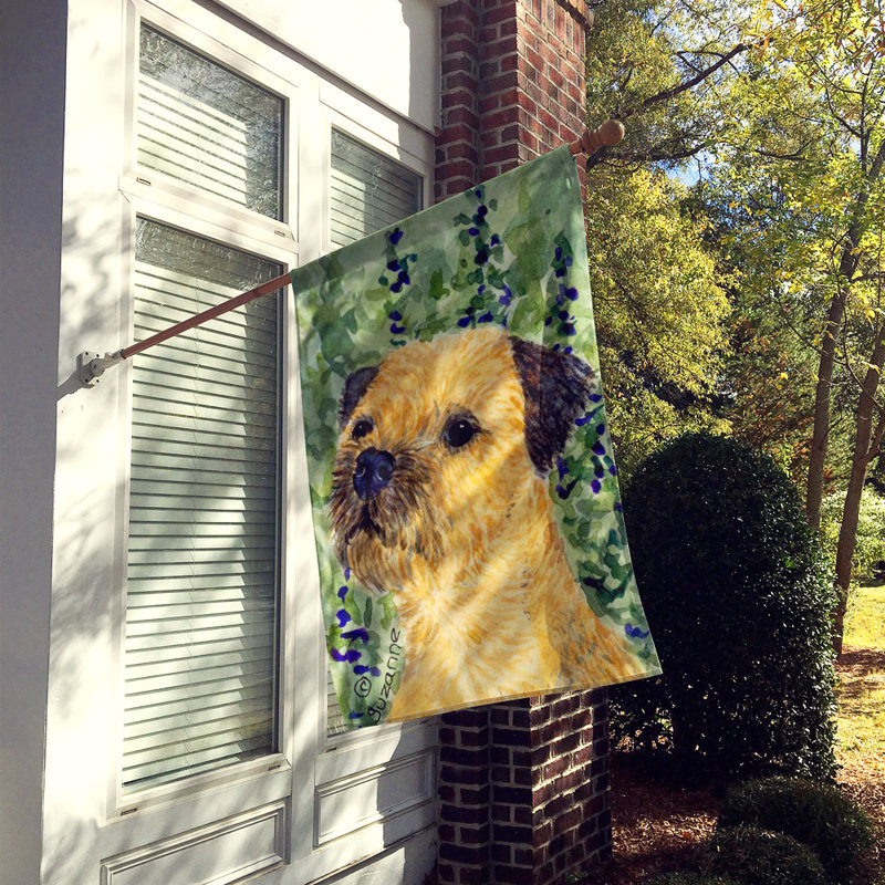 Double Sided 40'' H x 28'' W Polyester Animal House Flag, Border Terrier