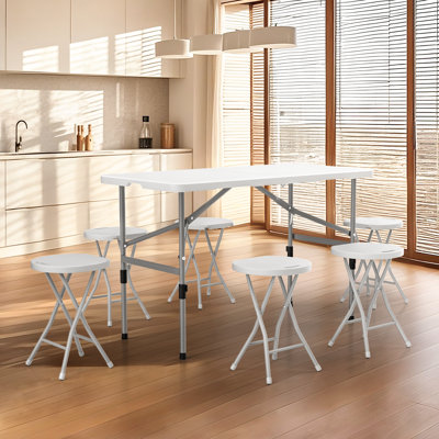 6-Person Dining Table With Chairs Set
