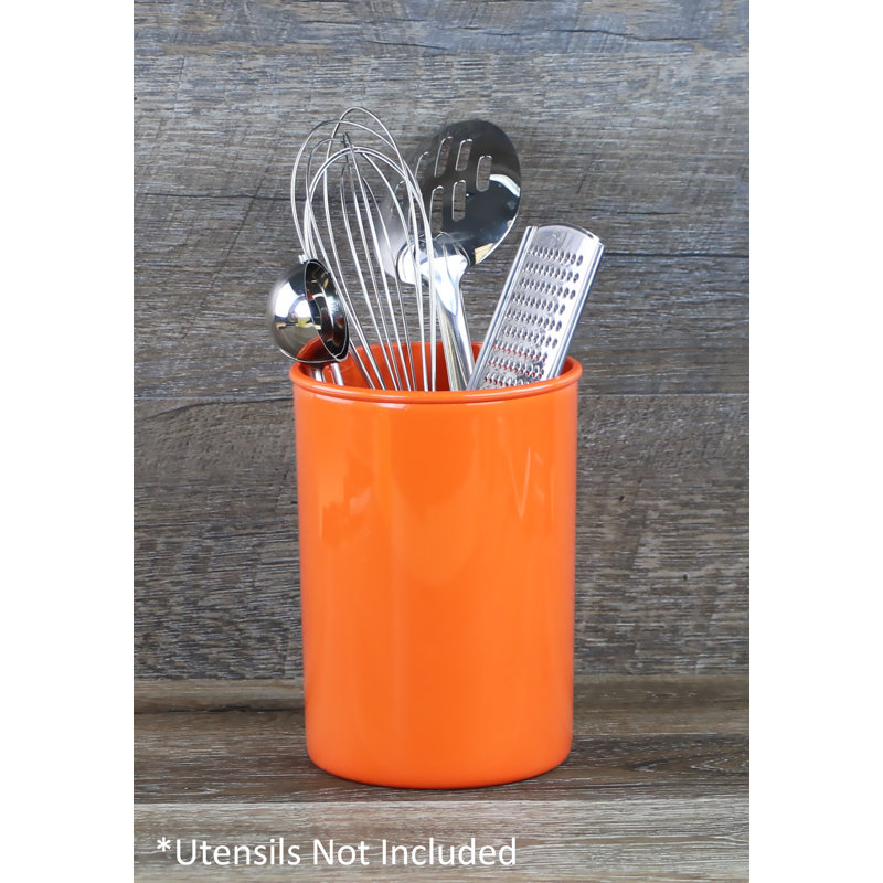 Pot à ustensiles en plastique Calypso Basics, Orange