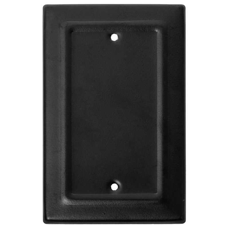 Architectural Matte Black 1-Gang Decorative Wall Plate