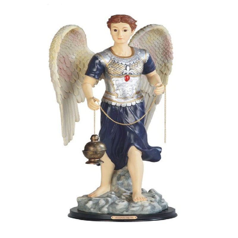 Figurine saint archangel sealtiel statue Rearick