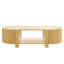 Ensemble de 3 tables basses et tables d'appoint en bois avec portes à fermeture en douceur pour rangement caché