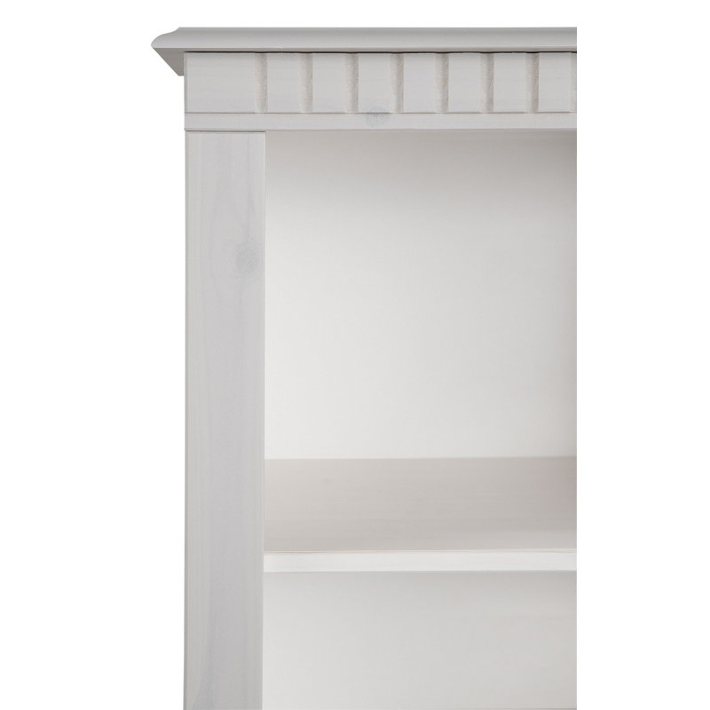 Criselda 135cm H x 50cm W Standard Bookcase, White