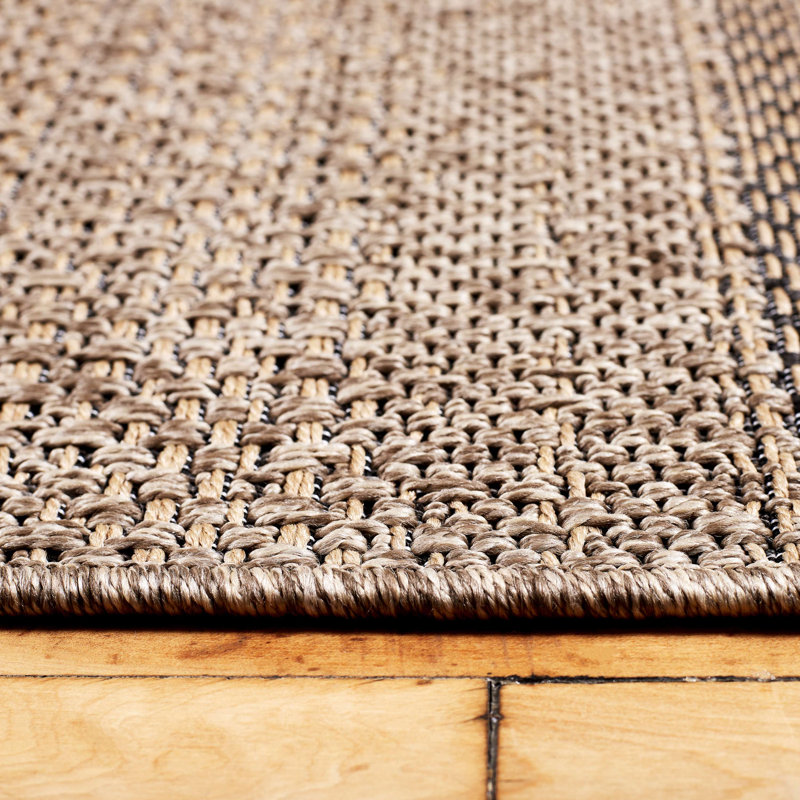 Diamond Stripe Power Loomed Indoor/Outdoor Rug, Mat 2' x 3'