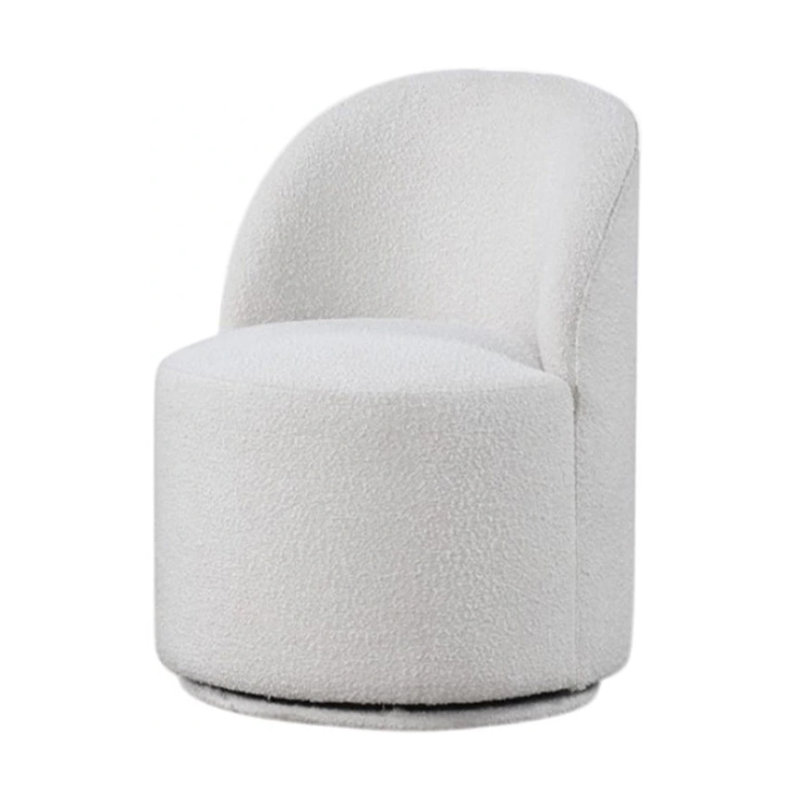 Chaise de salle à manger pivotante Ager, Blanc
