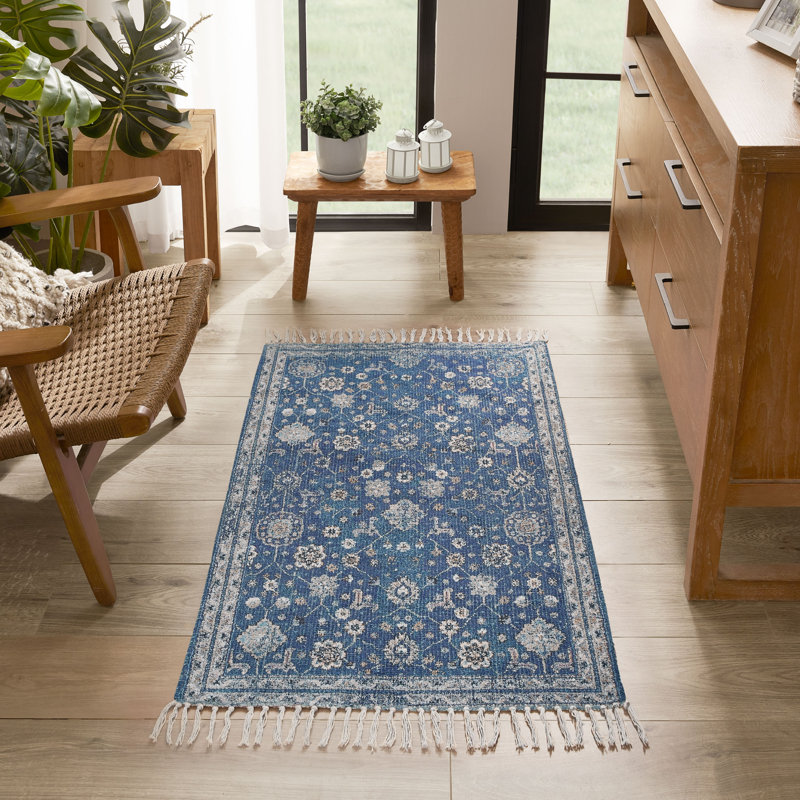 Jessica Simpson Machine Washable, Slip Resistant Accent and Runner Rugs with Fringe, Rectangle 2'2" x 4'3"