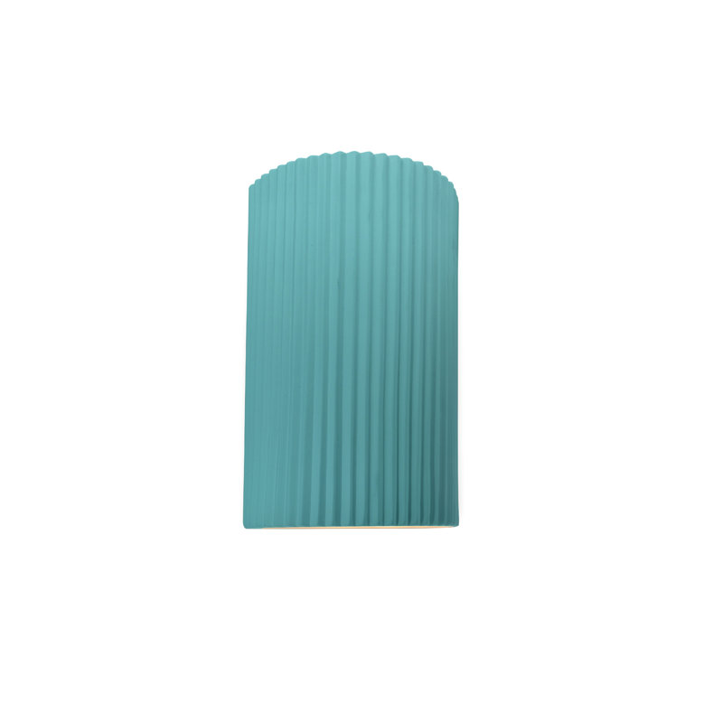 Applique murale en céramique Beda, Piscine réfléchissante, H 9,5 po x l 5,75 po x P 4 po