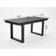 Repas d'extérieur pour 4 personnes - table de patio avec trou pour parasol et chaises avec accoudoirs, option terrasse près de la piscine en noir 5 conditions météorologiques - rassemblements idéaux-1070948185