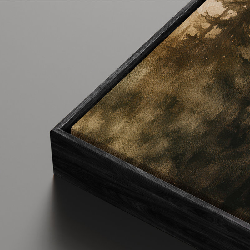 Art mural encadré sur toile, rétro muraux abstraits pour chambre à coucher, H 24 po x l 16 po, Noir
