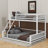 Full XL Over Queen Floor Bunk Bed Frame With Ladder-1852874859-1852874860