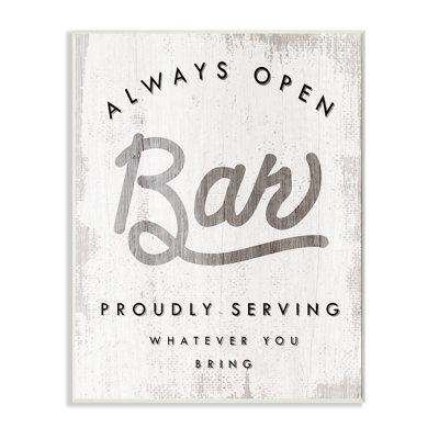 "Always Open" parOB Bar