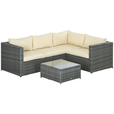 Nurulla 4 - Person Seating Group with Cushions