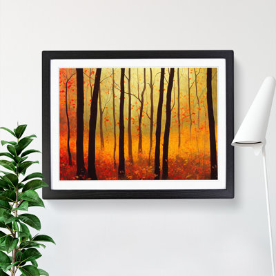 Cool Autumn Forest - Framed Print