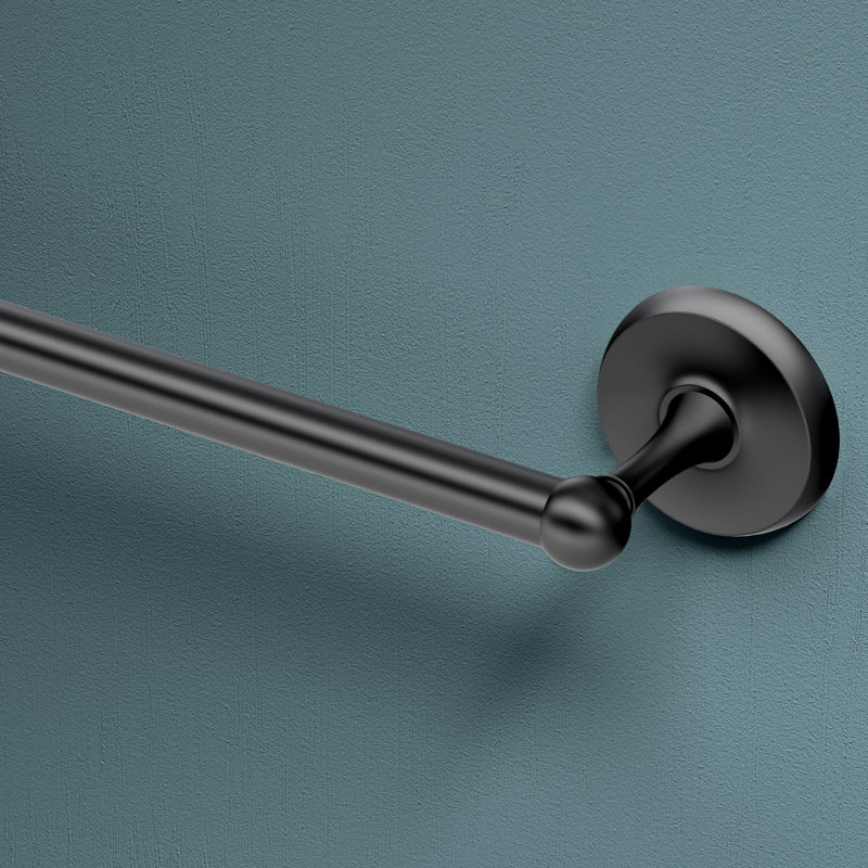 Barre à serviettes murale 24 "Designer II, Noir mat