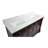 Fossen 60" Double Bathroom Vanity Set with Chocolate Cabinet and Engineered Marble Countertop-378818233-314186954