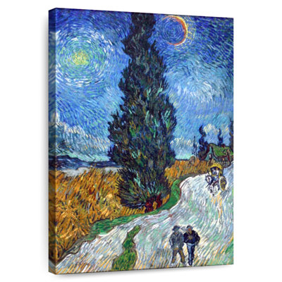 Mehar Road With Cypress And Star