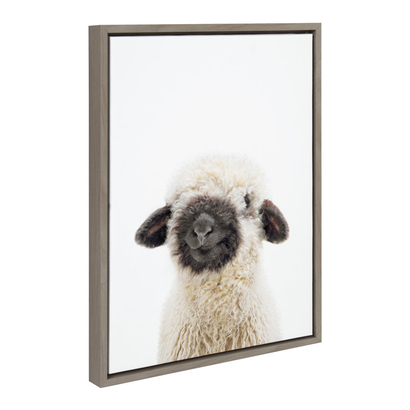 Reproduction d'art sur toile encadrée Animal Studio par Amy Peterson, Cadre gris