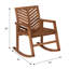 Chaise berçante d'extérieur en bois massif Harbison-1835770831