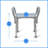 Knockdown Shower Chair With Arms Without Back