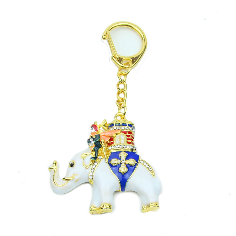 Feng Shui Import 2'' W Gold/White Key Chain
