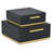 Jude Weave Pattern Square Box Set With Gold Hardware-556377635