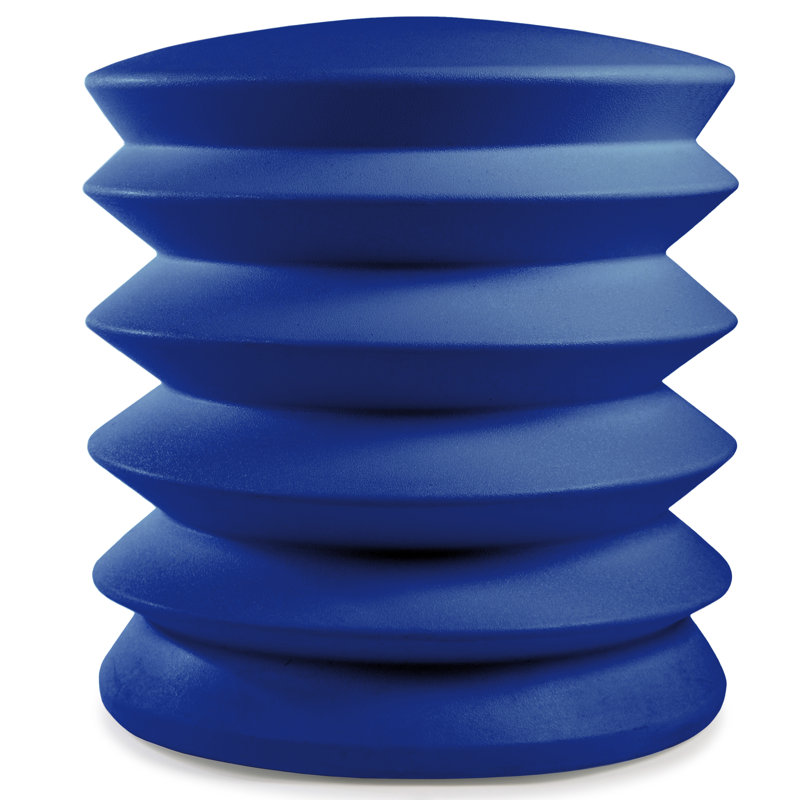 Blue Ergonomic Plastic Swivel Drum Stool